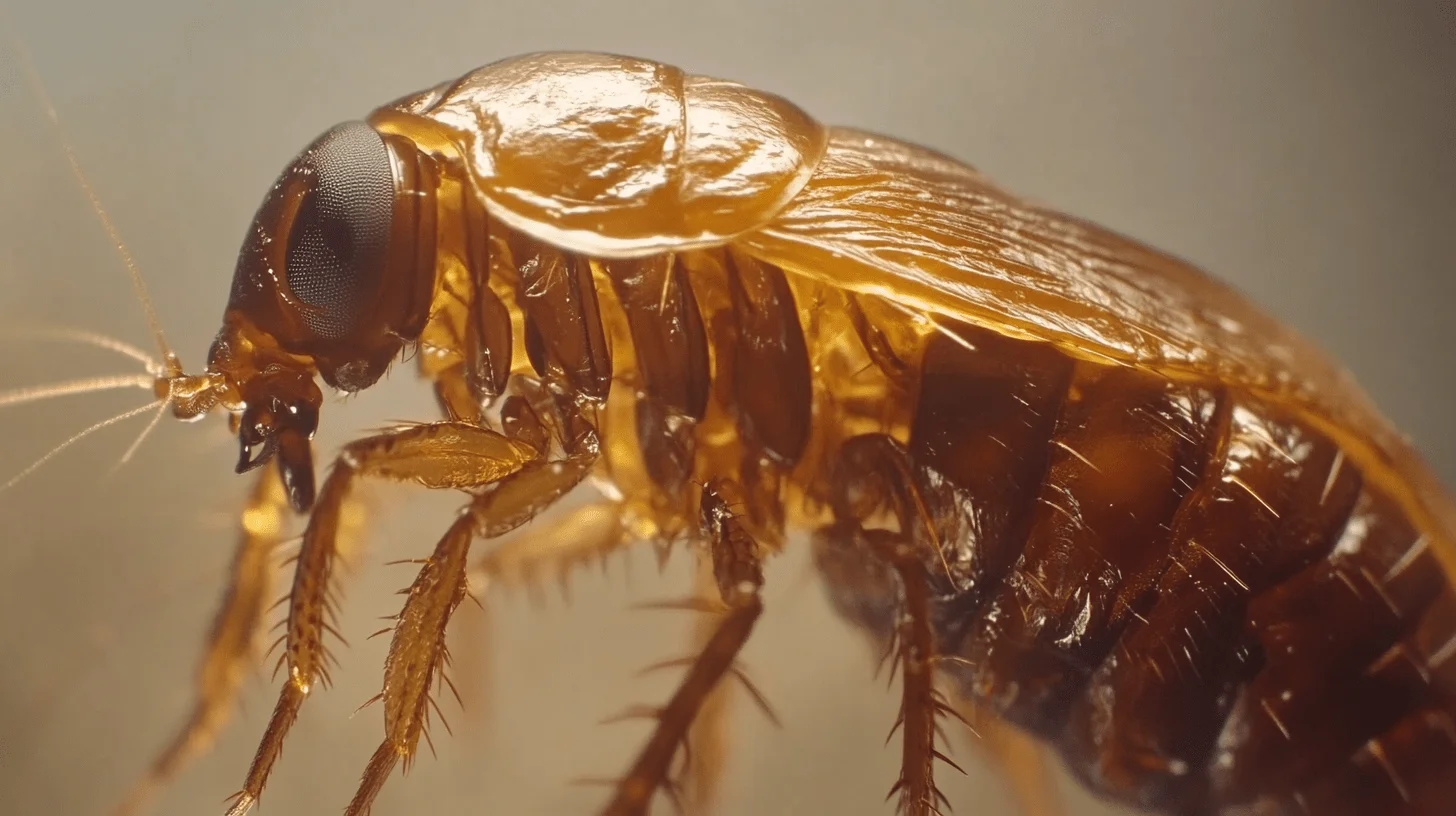 Fleas pest identification
